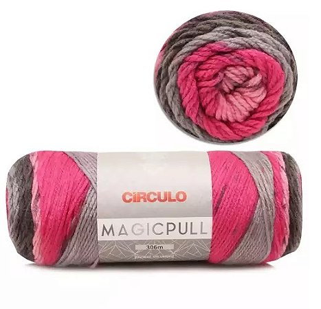 FIO MAGIC PULL 306 MTS CIRCULO COR 8668 MESCLA YPÊ ROSA