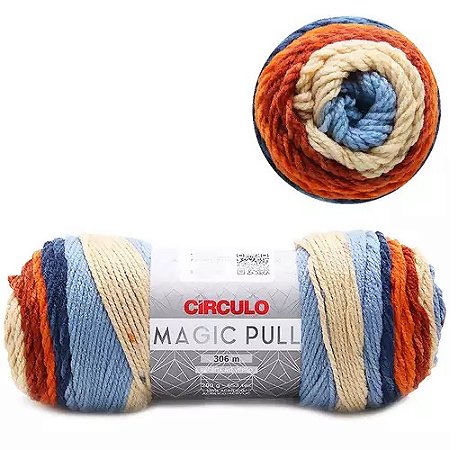 FIO MAGIC PULL 306 MTS CIRCULO COR 9452 MESCLA PALMIER