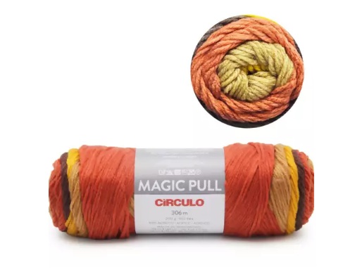 FIO MAGIC PULL 306 MTS CIRCULO COR 9338 MESCLA FLECHA