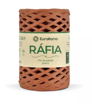 FIO DE RÁFIA PAPEL PLANO 100 MTS 50GR COR 710 TELHA