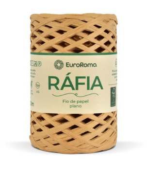 FIO DE RÁFIA PAPEL PLANO 100 MTS 50GR COR 1110 BEGE
