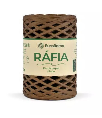 FIO DE RÁFIA PAPEL PLANO 100 MTS 50GR COR 1100 MARROM