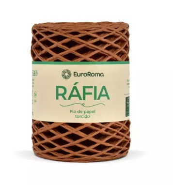 FIO DE RÁFIA PAPEL TORCIDO 100 MTS 50GR COR 710 TELHA