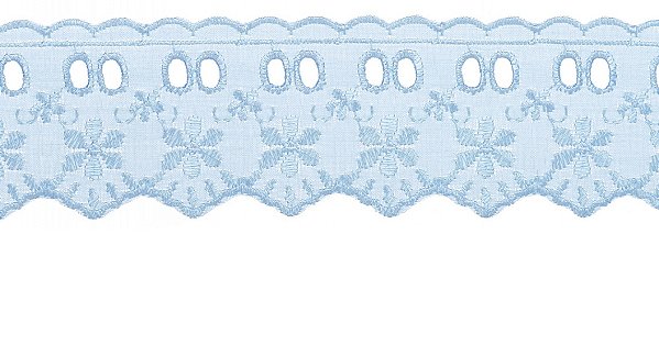 BORDADO PASSA FITA MISTO PP021 COR 010 AZUL 5CM 13,7 MTS ARTEPUNTO