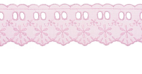 BORDADO PASSA FITA MISTO PP021 COR 007 ROSA 5CM 13,7 MTS ARTEPUNTO