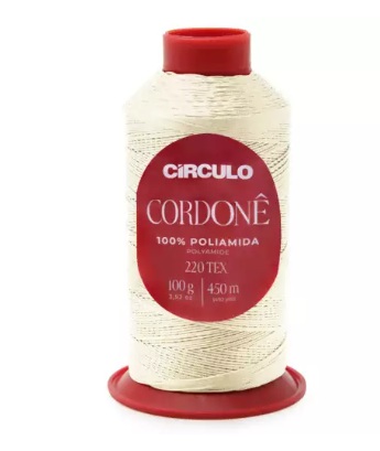 FIO CORDONÊ CÍRCULO COR 7694 CRISTAL 450 MTS