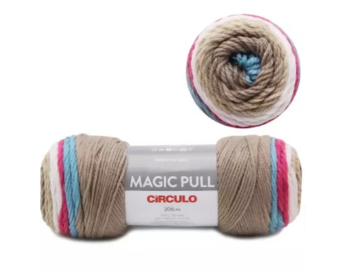 FIO MAGIC PULL 200 GR COR 9578 ALGODÃO DÔCE