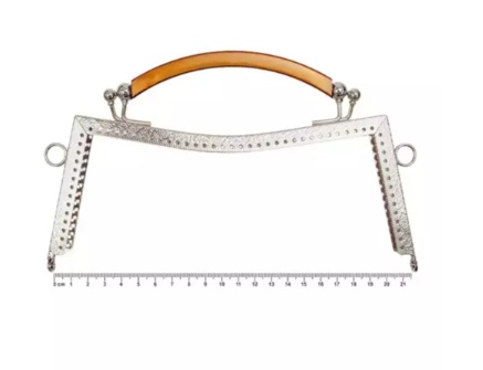 FECHO DA VOVÓ RETRÔ ALÇA CURVA 13X22 CM COR 10 PRATA REF 487244