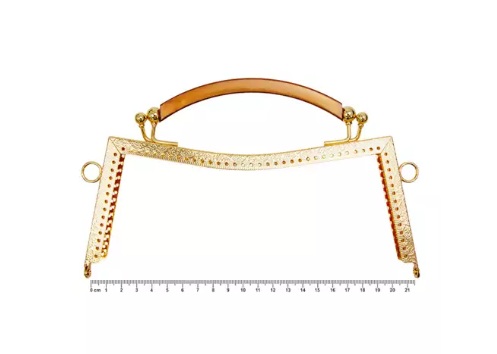 FECHO DA VOVÓ RETRÔ ALÇA CURVA 13X22 CM COR 20 DOURADO REF 487244