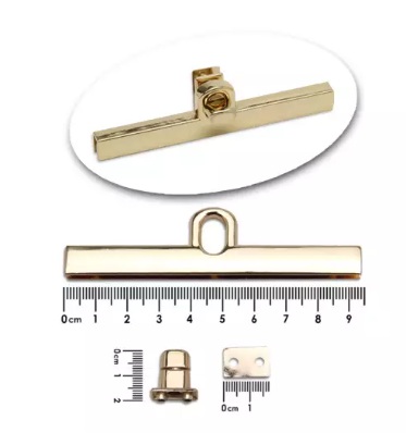FECHO DE METAL GIRATORIO DOURADO 1 UNID