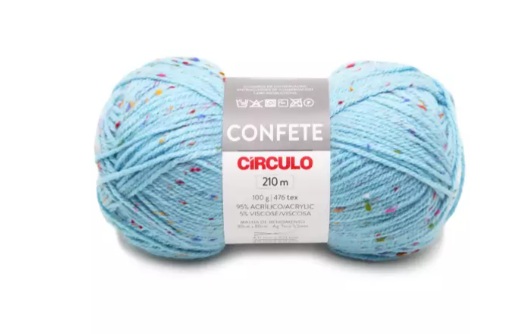 FIO CONFETE CÍRCULO 210 MTS 100 GR COR 2930 NETUNO