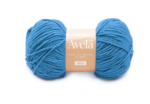 FIO AVELÃ CIRCULO 100 GR COR 2744 DANUBIO AZUL