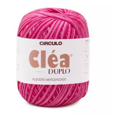 FIO CLÉA DUPLO COR 9427 FLOR 150 GR 508 MTS CÍRCULO