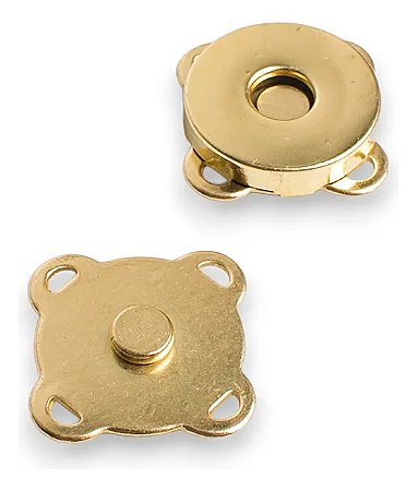 BOTÃO IMANT COST 18MM 2 UNID DOURADO
