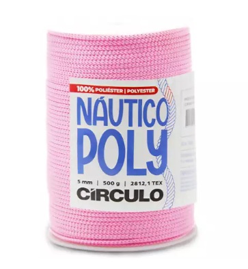 FIO NÁUTICO POLY 5MM COR 6016 FRESIA CÍRCULO 500G COM 182 MTS