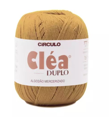 FIO CLÉA DUPLO COR 7076 CARAMELITO 150 GR 508 MTS CÍRCULO