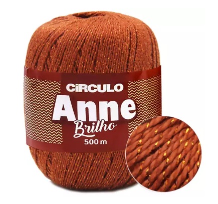 CIRCULO ANNE BRILHO COR 7529 TERRACOTA 500 M