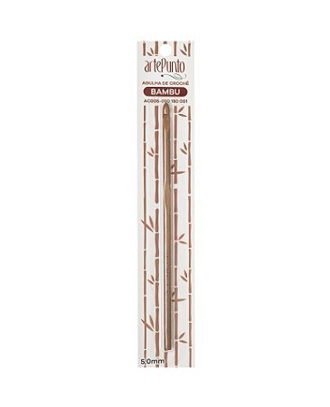 AGULHA DE CROCHÊ 5,0MM BAMBU ARTEPUNTO