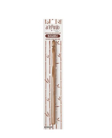AGULHA DE CROCHÊ 8,0MM BAMBU ARTEPUNTO