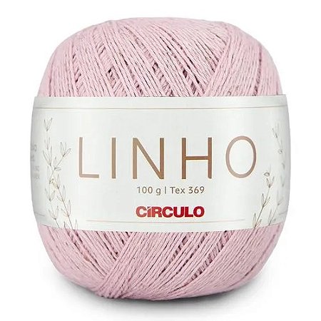 FIO LINHO 100 GR COR 3178 SOPRO ROSÊ CÍRCULO