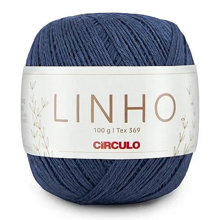 FIO LINHO 100 GR COR 2856 ANIL PROFUNDO CÍRCULO