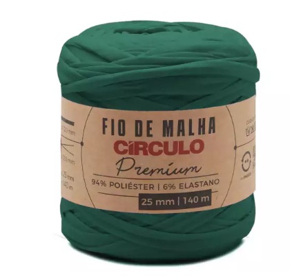 FIO DE MALHA PREMIUM 25MM CÍRCULO 140 MTS COR 5512 ARAUCÁRIA
