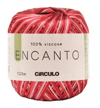 FIO ENCANTO COR 9926 SCARLET 100 GR