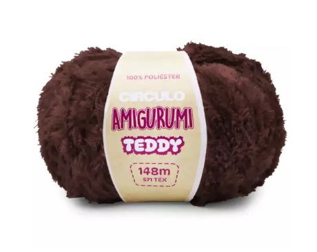 FIO AMIGURUMI TEDDY 148 MTS COR 7569 BRIGADEIRO CÍRCULO