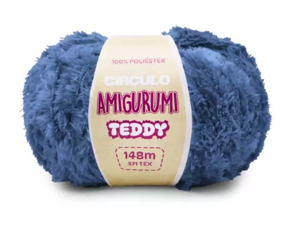 FIO AMIGURUMI TEDDY 148 MTS COR 2931 NÁUTICO CÍRCULO