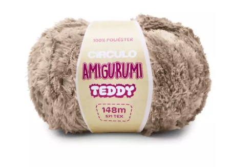 FIO AMIGURUMI TEDDY 148 MTS COR 7625 CASTANHA CÍRCULO