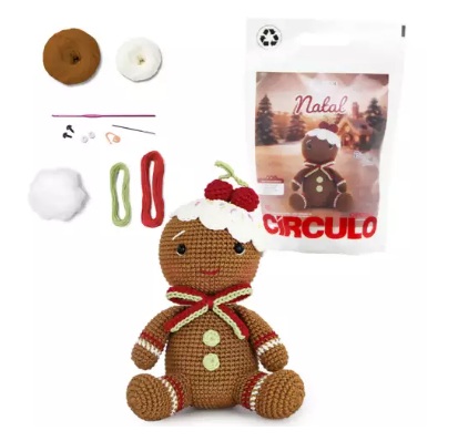 KIT AMIGURUMI NATAL 2026 COR 3 BISCOITO OLIVER
