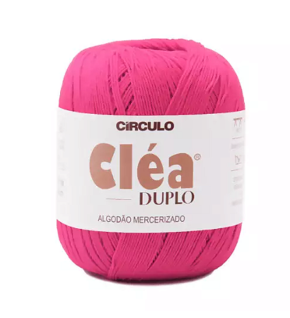 FIO CLÉA DUPLO COR 3839 ROSA CITRICO 150 GR 508 MTS CÍRCULO