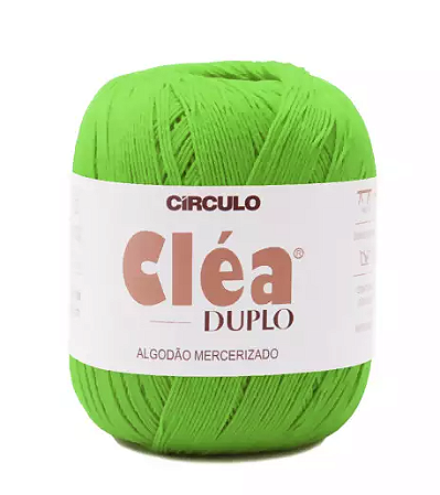 FIO CLÉA DUPLO COR 5947 VERDE CITRICO 150 GR 508 MTS CÍRCULO