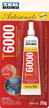 Cola Adesivo Para Artesanato Tek Bond T6000 25g