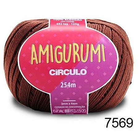 LINHA AMIGURUMI 125 G COR 7569 BRIGADEIRO