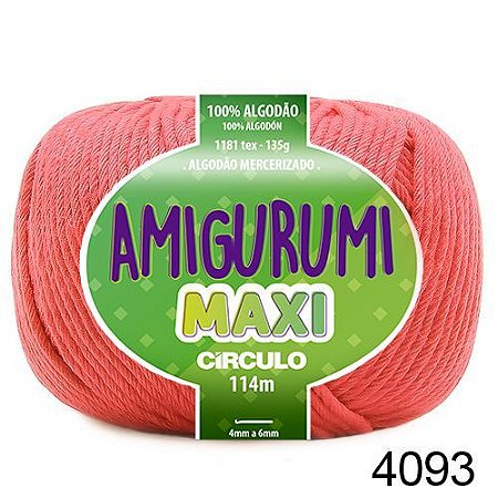 FIO AMIGURUMI MAXI 135 GR 114 MTS COR 4093 TAFETÁ ROSÊ