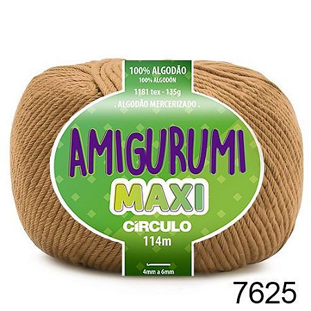 FIO AMIGURUMI MAXI 135 GR 114 MTS COR 7625 CASTANHA