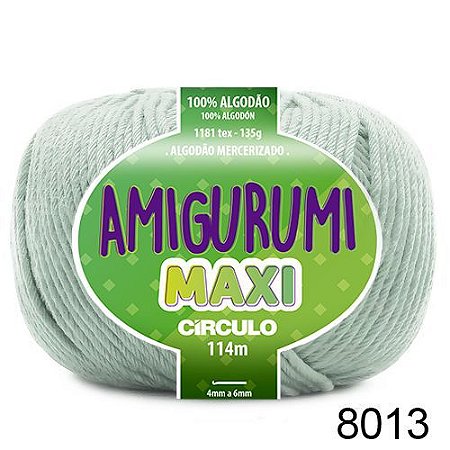 FIO AMIGURUMI MAXI 135 GR 114 MTS COR 8013 CLACIAL CINZA