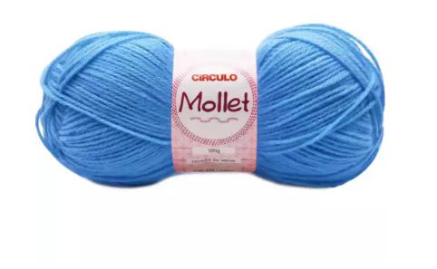 FIO MOLLET CIRCULO COR 0786 AZUL 100 GR