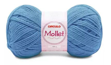 FIO MOLLET CIRCULO COR 2403 ACQUA 100 GR