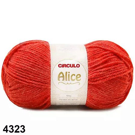 LA ALICE CIRCULO COR 4323 CARMIM 100G