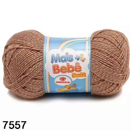 FIO MAIS BEBE SOFT 100G COR 7557 AMÊNDOA CASTANHO