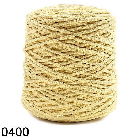 BARBANTE SPESSO 1 KG 4x24 FIOS COR 400 AMARELO BEBÊ EUROROMA