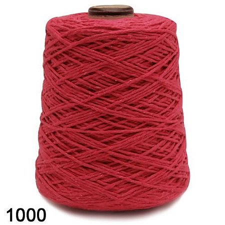 BARBANTE EUROROMA 600 GR FIO 8 COR 1000 VERMELHO 457 METROS