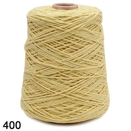 BARBANTE EUROROMA 600 GR FIO 8 COR 400 AMARELO BEBE 457 METROS