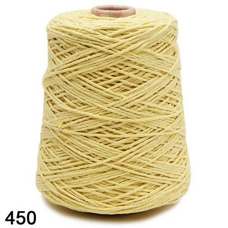 BARBANTE EUROROMA 600 GR FIO 8 COR 450 AMARELO OURO 457 METROS