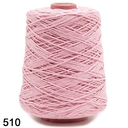 BARBANTE EUROROMA 600 GR FIO 8 COR 510 ROSA BEBÊ 457 METROS