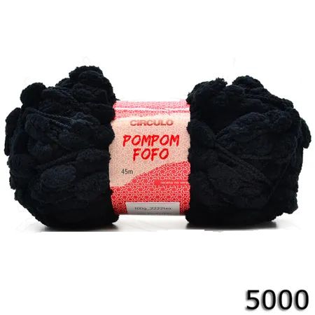 FIO POMPOM FOFO 45 M CIRCULO COR 5000