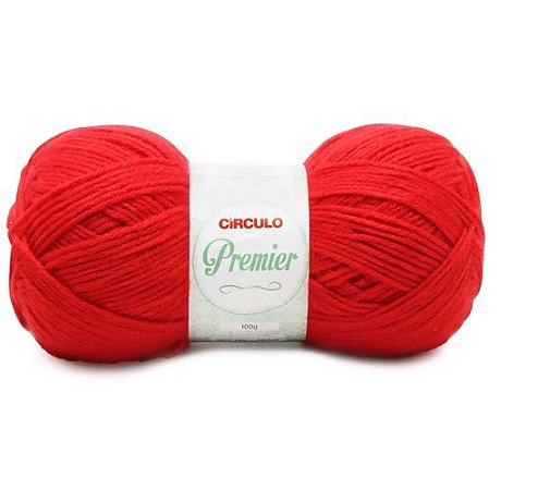 FIO PREMIER 100GR COR 3402 VERMELHO CÍRCULO