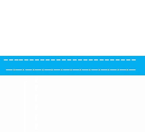 ESTENCIL 4X30 PONTILHADO II OPA 128